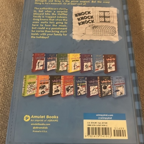 New diary of a wimpy kid bolume14 by Jeff Kinney title Cabin Fever - Picture 3 of 6
